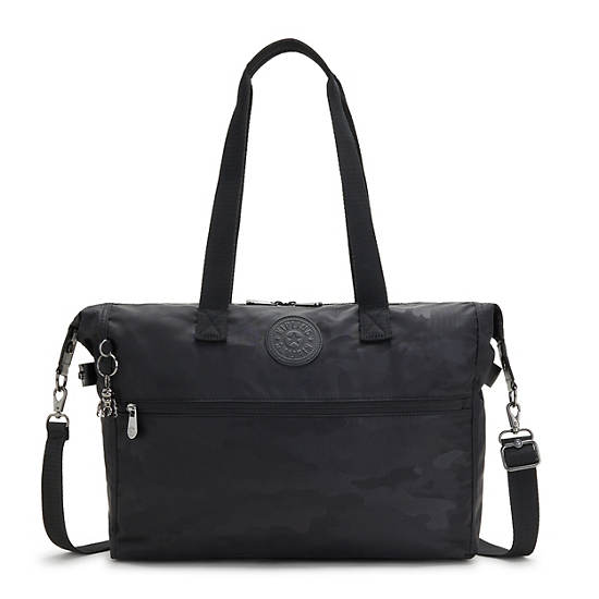 Kipling Ilia Tote Bag Laptopväska Svarta Camo | SE 1914IL